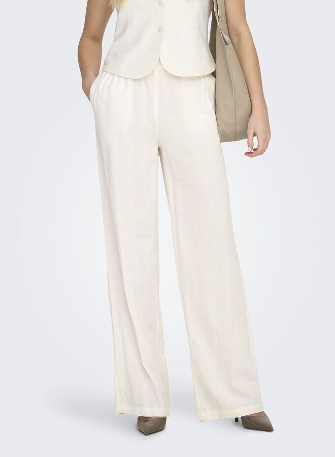 Linen Broek ONLGOA 15363676 - Cloud Dancer