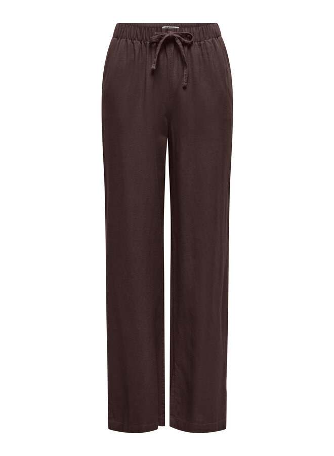 Only Linnen Broek ONLGOA 15363676 - Brown Stone