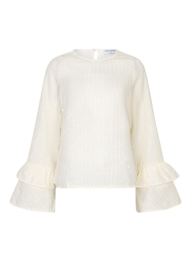 Lofty manner Blouse Pia RF50- 193 Creme