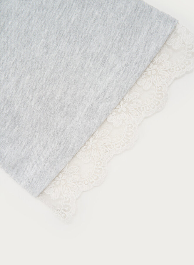 My Jewellery T-Shirt Met Kanten Mouwen MJ16302-1000 - Grijs