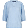 Red button Blouse Ajour SRB4809 - 179 Light Blue