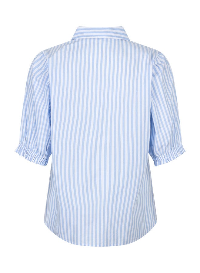 Red button Blouse Victoria SRB4983 - 179 Light Blue