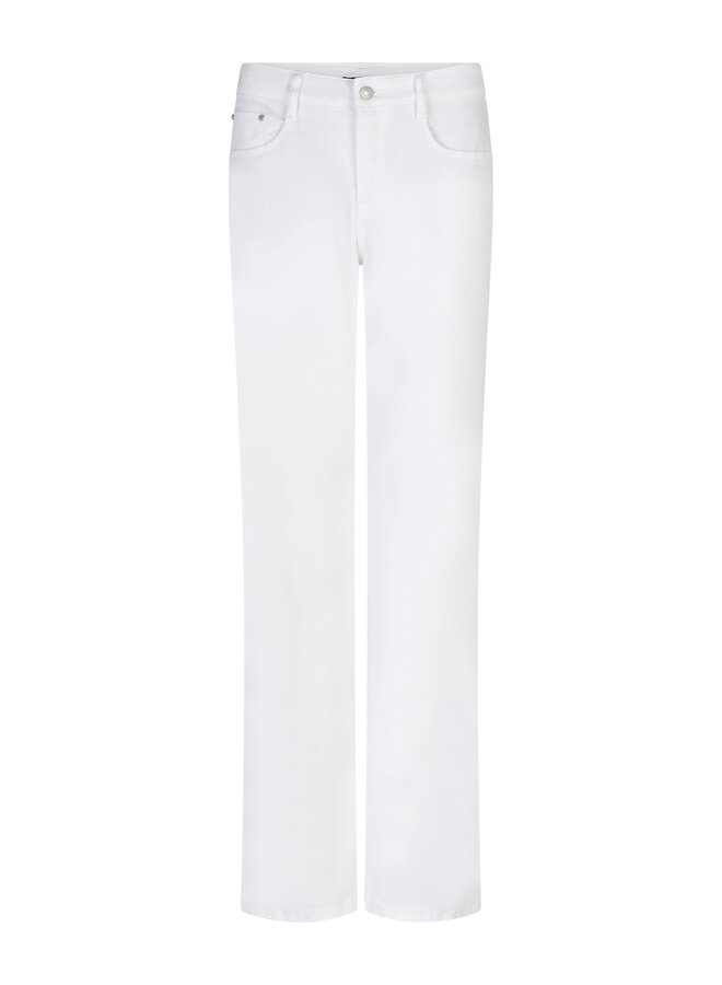 Red Button Straight Leg Jeans Colette SRB4899 - 51 White