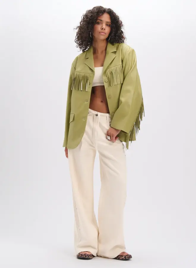 Broek Payton R2603178946 - 003 Creamy White  White