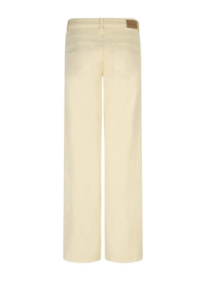 Red button Wide Leg Jeans Claudette SRB4752A - Butter Yellow 610L31