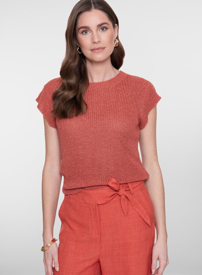 T-Shirt 64082-70 - 743 Stone Red/Gold