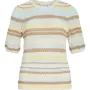 Vila Gestreept T-Shirt VIMINA 14114799 - Pastel Yellow