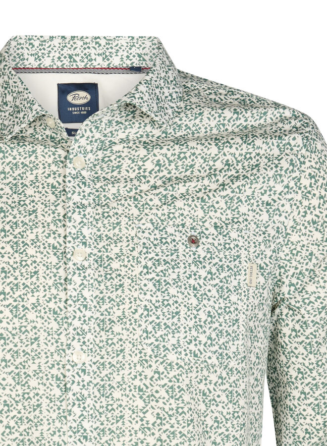 Petrol Overhemd M-1060-SIL403 - 6180 Oil Green