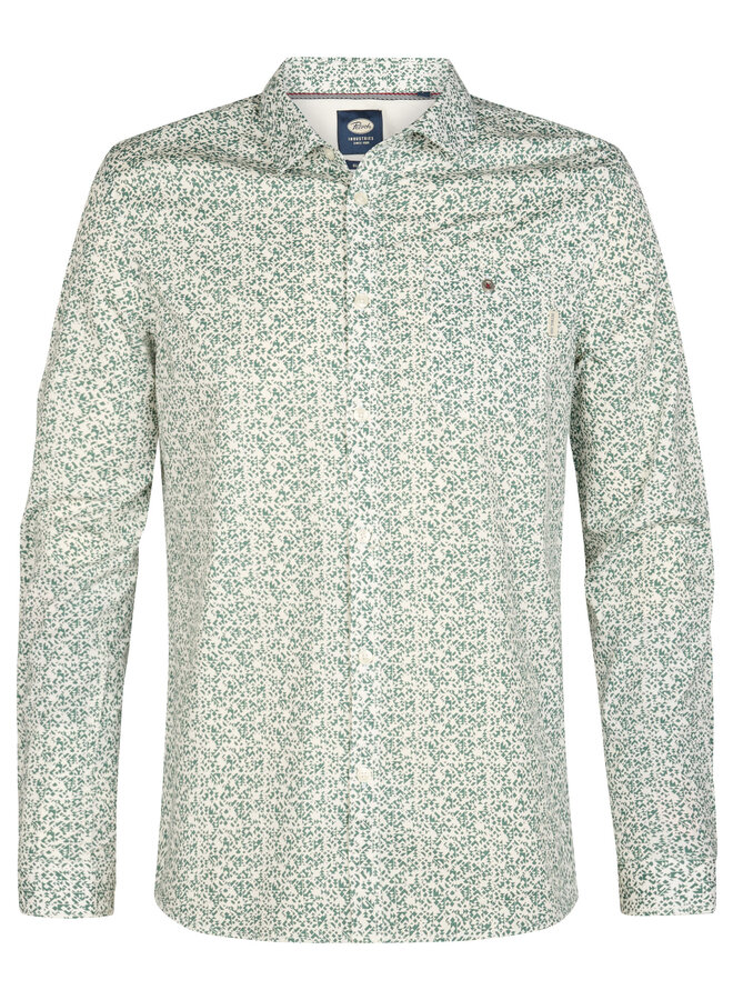 Petrol Overhemd M-1060-SIL403 - 6180 Oil Green