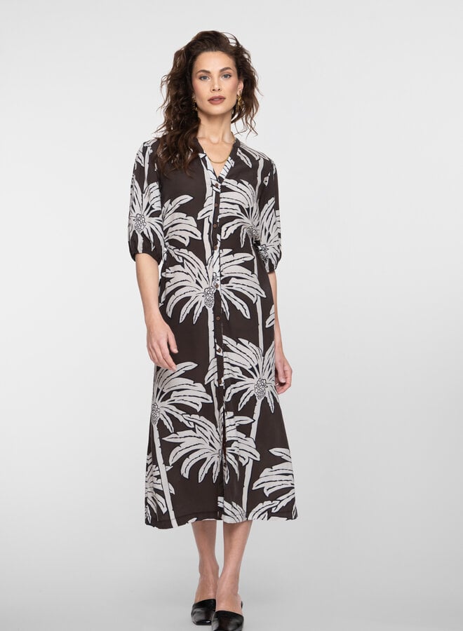 Jurk 67113-20 - 775 Brown/Off White