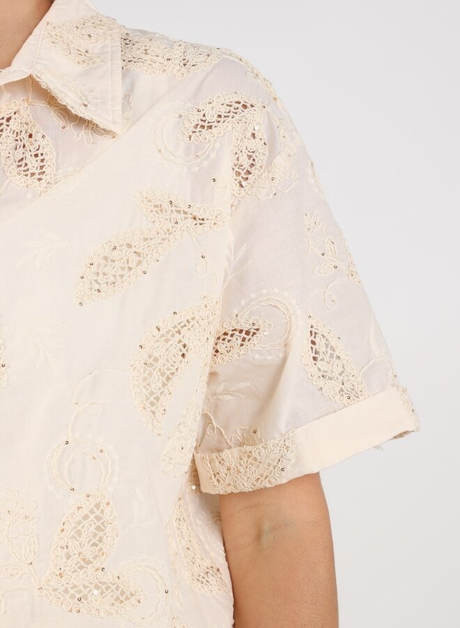 NUKUS Blouse Leonora NKS02124 - 9 sand