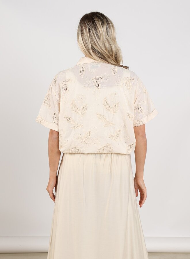 NUKUS Blouse Leonora NKS02124 - 9 sand