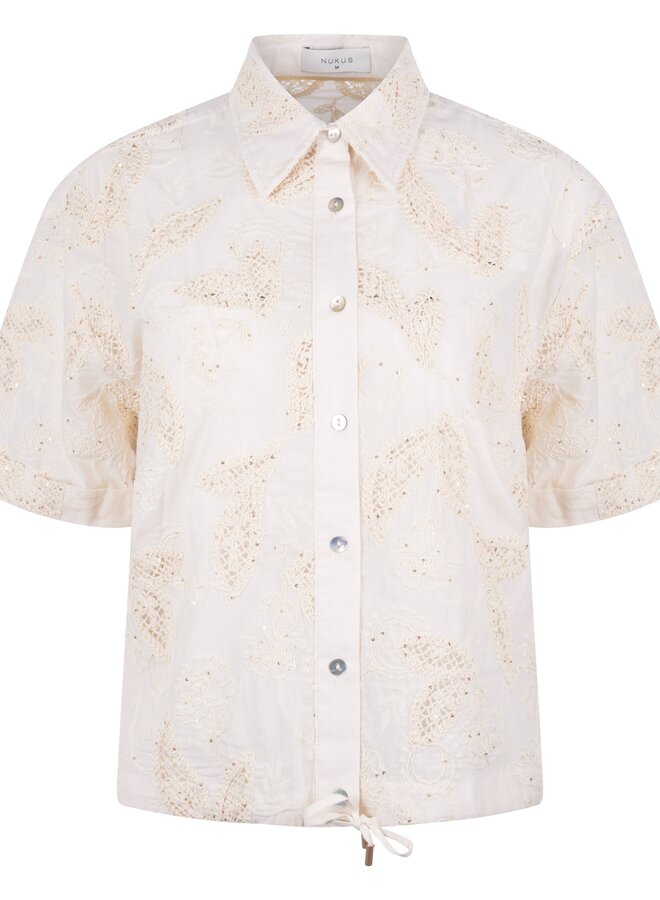 NUKUS Blouse Leonora NKS02124 - 9 sand