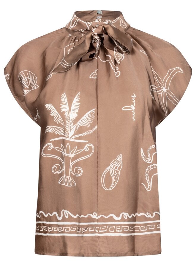 Nukus Blouse Noomi NKS01154 - 273 Fango/offwhite