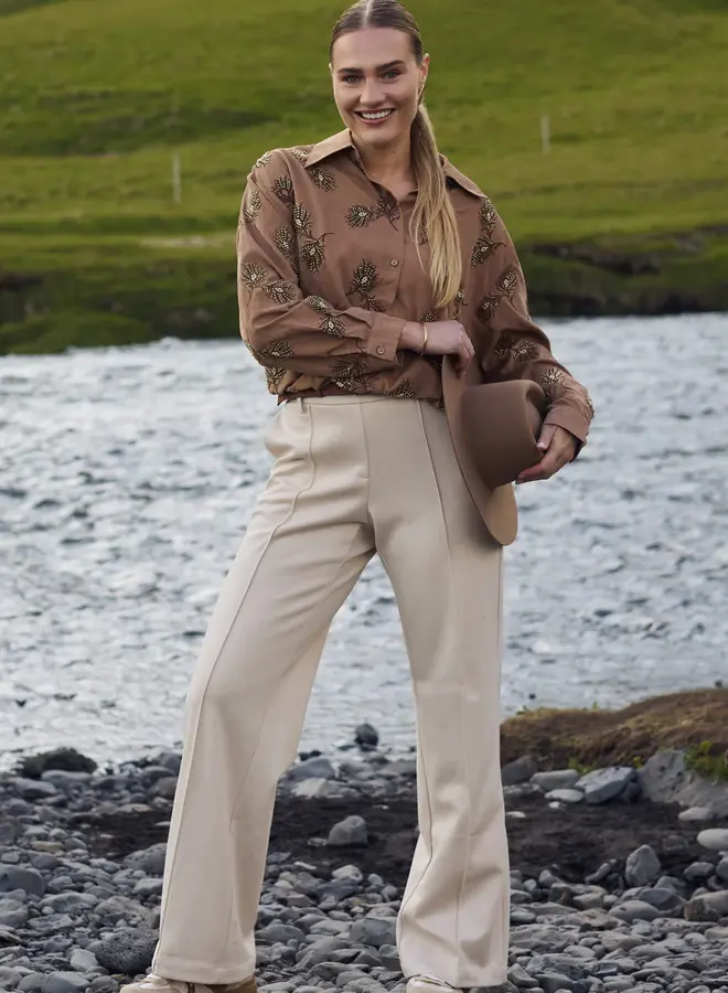 Broek Jill NKS09008 - 17 Off White