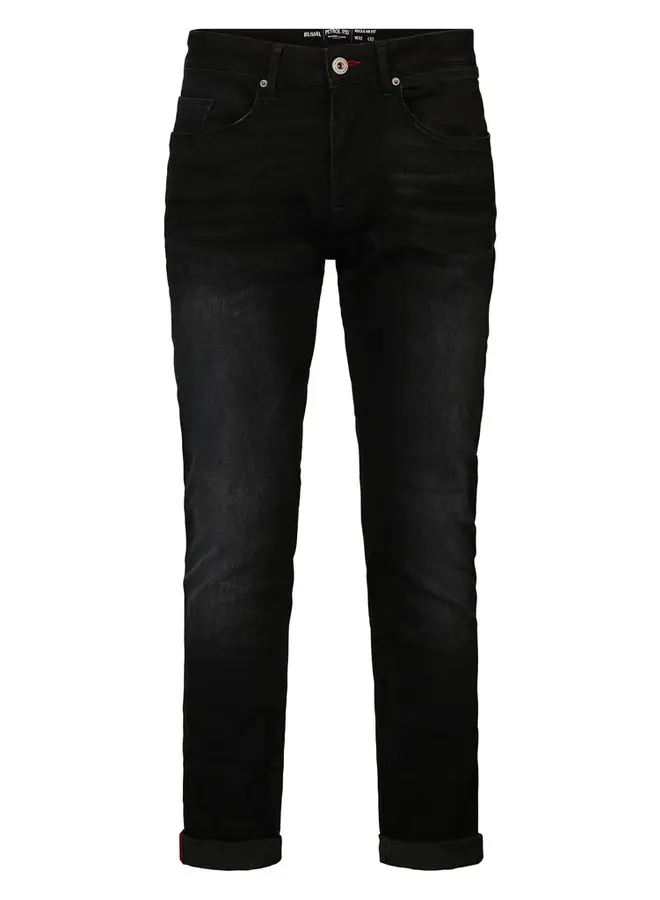 Petrol Tapered Fit Jeans RUSSEL - 9705 Black stone/L30