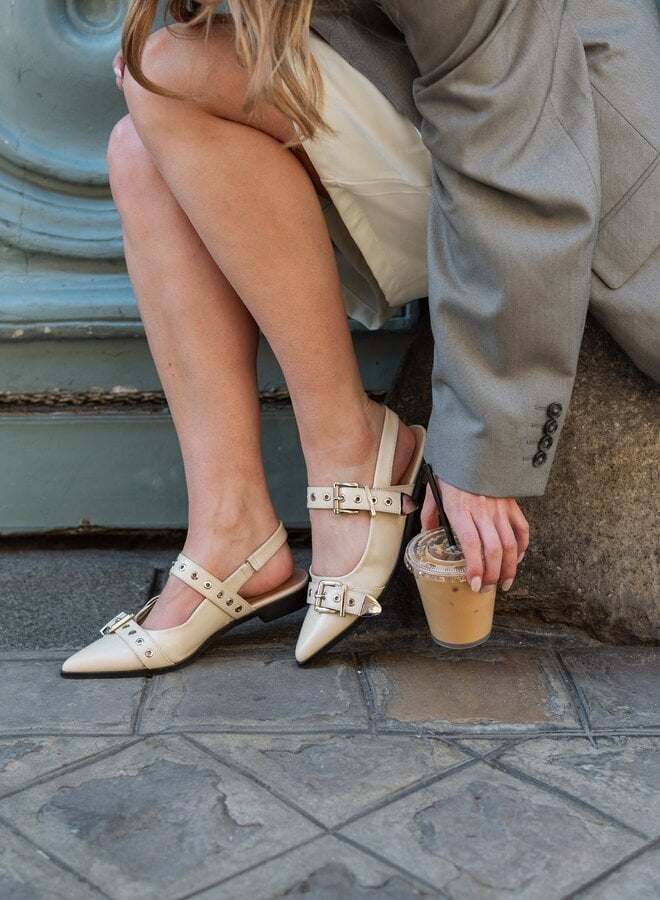 Poelman Slingbacks Julia C24W1901PSH3 - Off White