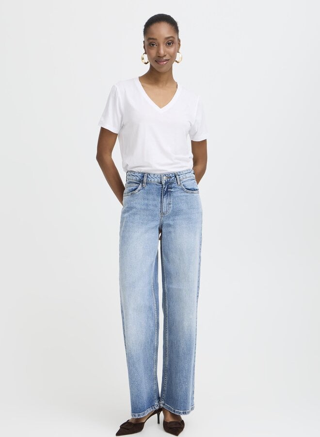 B.young Wide Leg Jeans BYKYJLA 20816178 - 200461 Mid Blue Denim