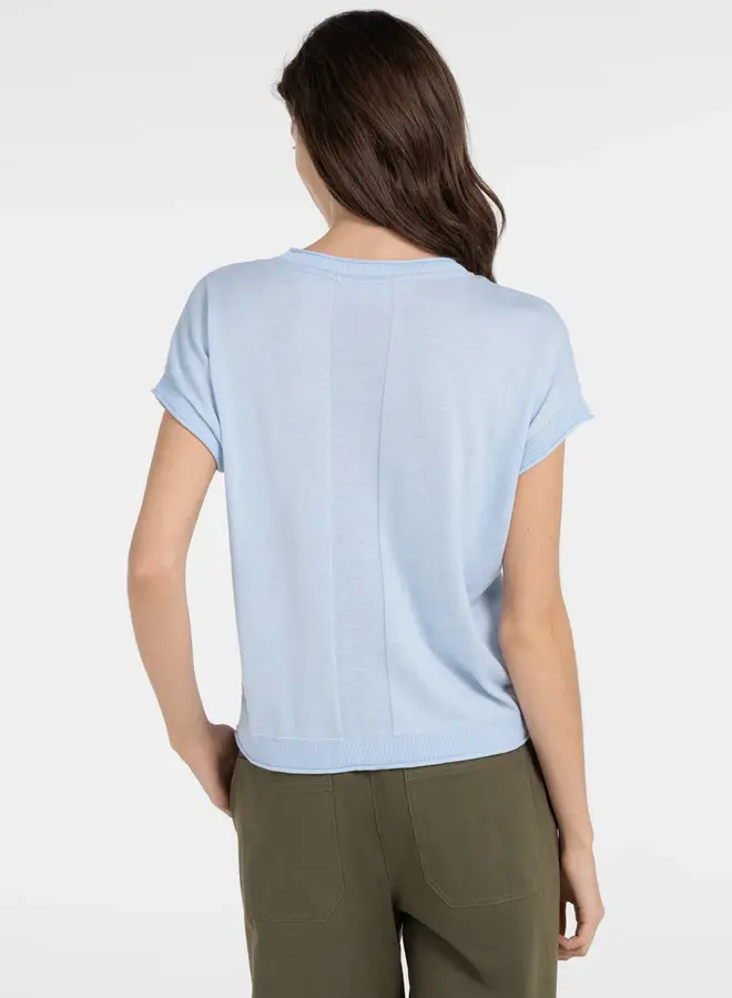 Yaya T-Shirt 01-000580-604 - 990732 Light Blue Melange