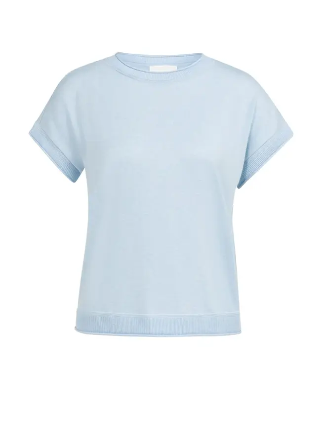 Yaya T-Shirt 01-000580-604 - 990732 Light Blue Melange