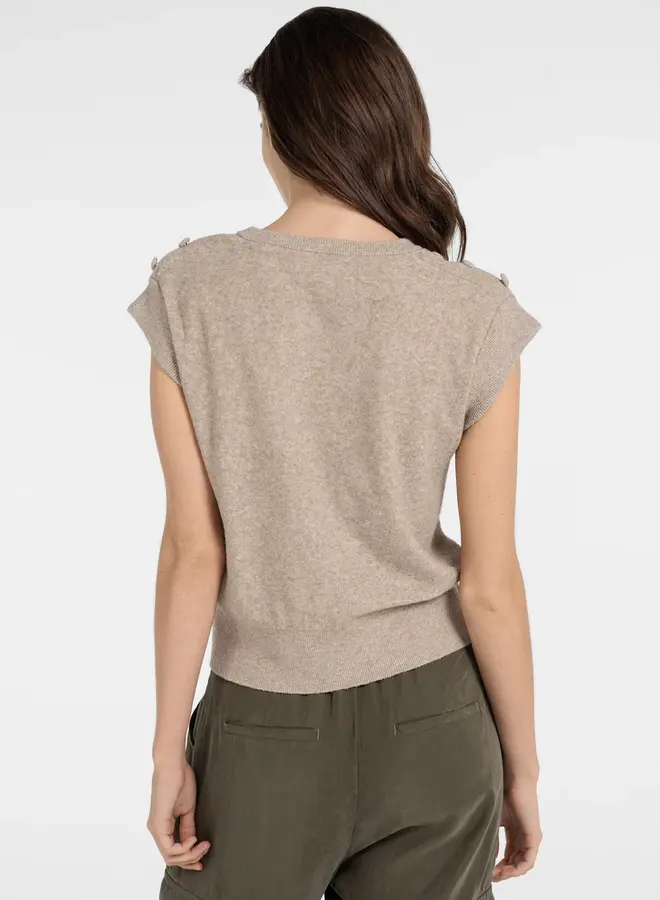 Yaya T-Shirt 01-000584-604 - 611042 Creme Beige Melange