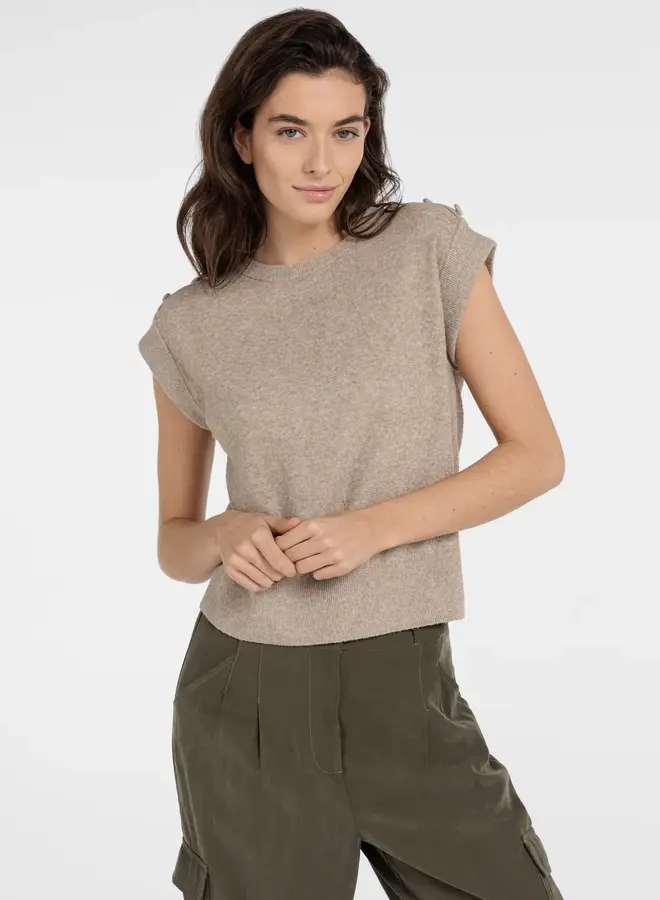 T-Shirt 01-000584-604 - 611042 Creme Beige Melange