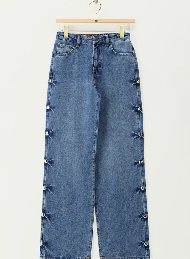 My Jewellery Wide  Leg Jeans MJ14233-0600 - Blauw