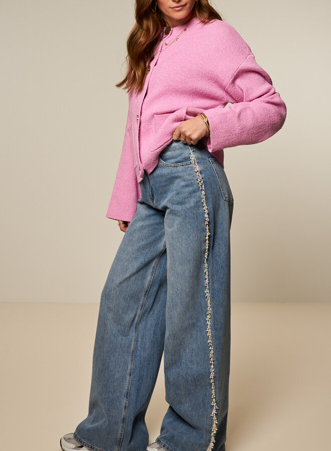 Wide Leg Jean MJ15030-0600 - Blauw