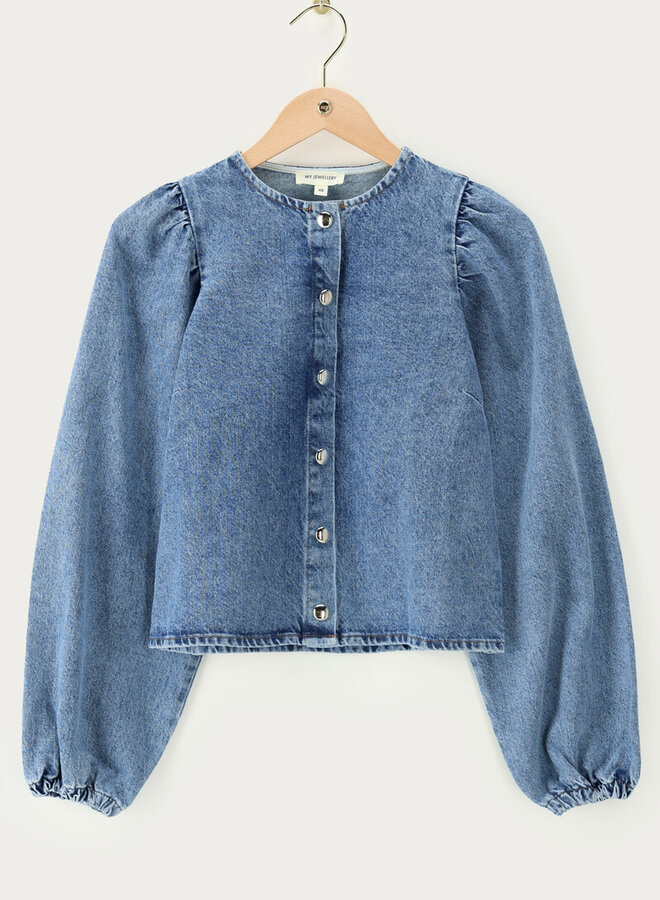 My jewellery Ballon Blouse MJ14395-0600 - Blauw