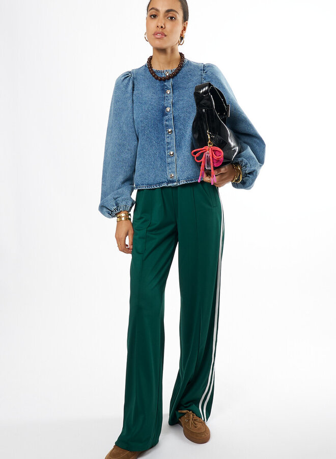 Ballon Blouse MJ14395-0600 - Blauw