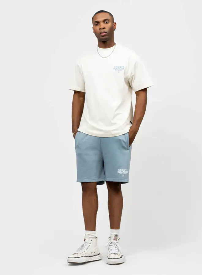 T-Shirt SOCIETÉ EQ.26.3.6.10.613 - 613 Off White & Light Blue