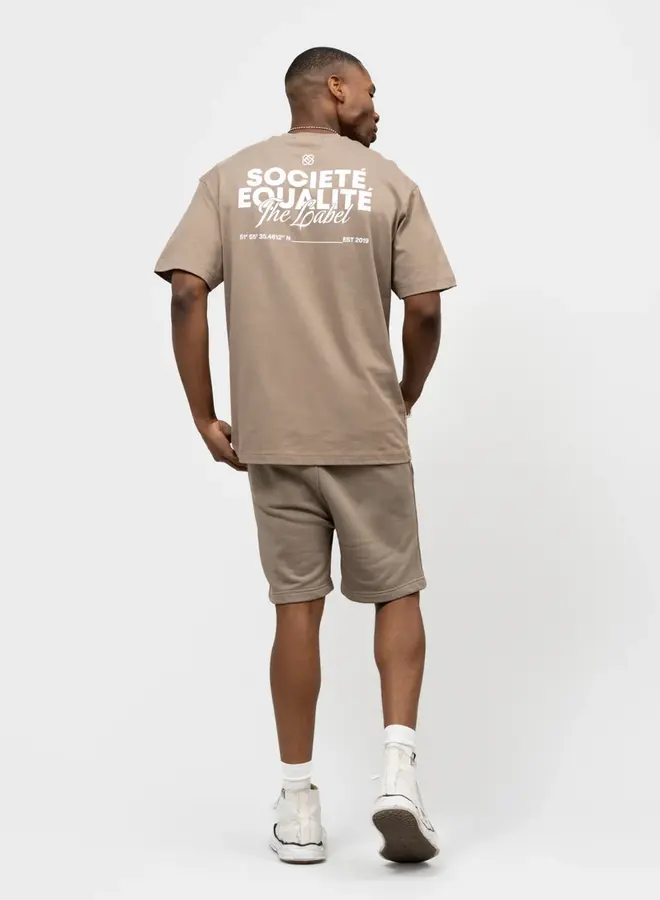 Equalité T-Shirt SOCIETÉ EQ.26.3.6.3.170 - 170 Taupe