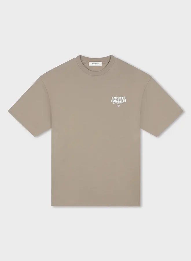 Equalité T-Shirt SOCIETÉ EQ.26.3.6.3.170 - 170 Taupe