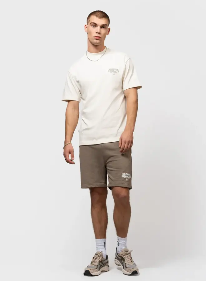 T-Shirt SOCIETÉ EQ.26.3.6.4.116 - 116 Off White & Taupe