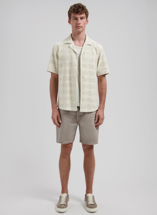 Dstrezzed Korte Mouwen Overhemd Luca 311519 - 107 Silver Birch