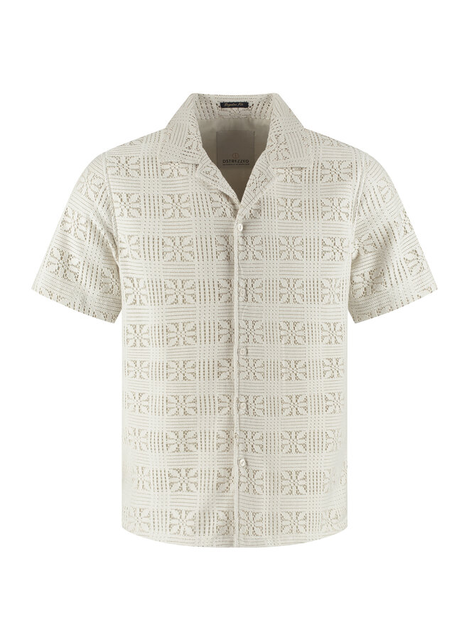 Dstrezzed Korte Mouwen Overhemd Luca 311519 - 107 Silver Birch