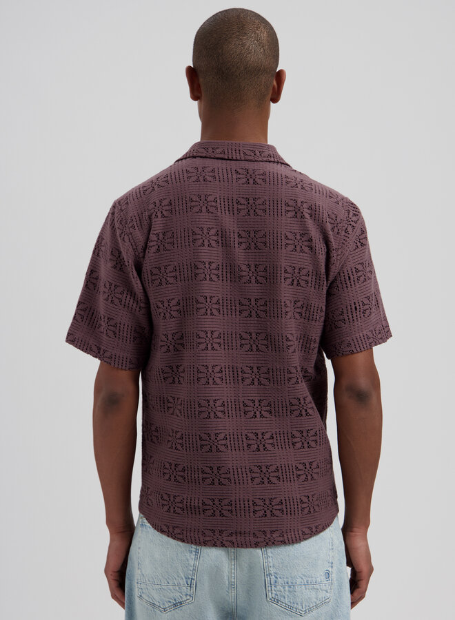 Dstrezzed Korte Mouwen Overhemd Luca 311519 - 463 Purple Grey