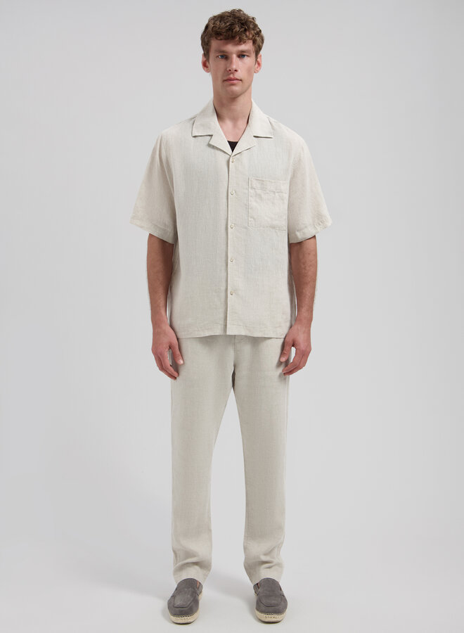 Dstrezzed Korte Mouwen Overhemd Hero 311480-SS26 - 253 Sand Melange