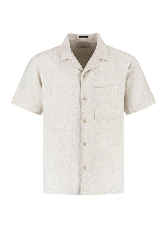 Dstrezzed Korte Mouwen Overhemd Hero 311480-SS26 - 253 Sand Melange