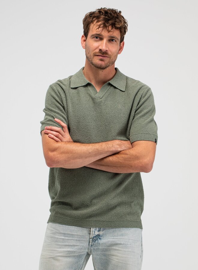 Butcher Of Blue Polo Boucle M2616003 - 792 Jade Green