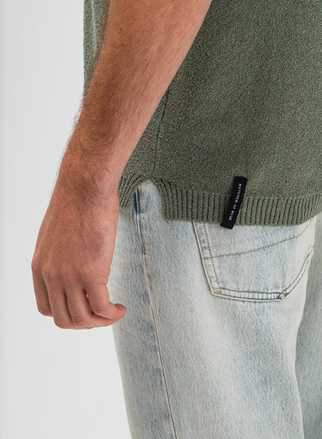 Butcher Of Blue Polo Boucle M2616003 - 792 Jade Green