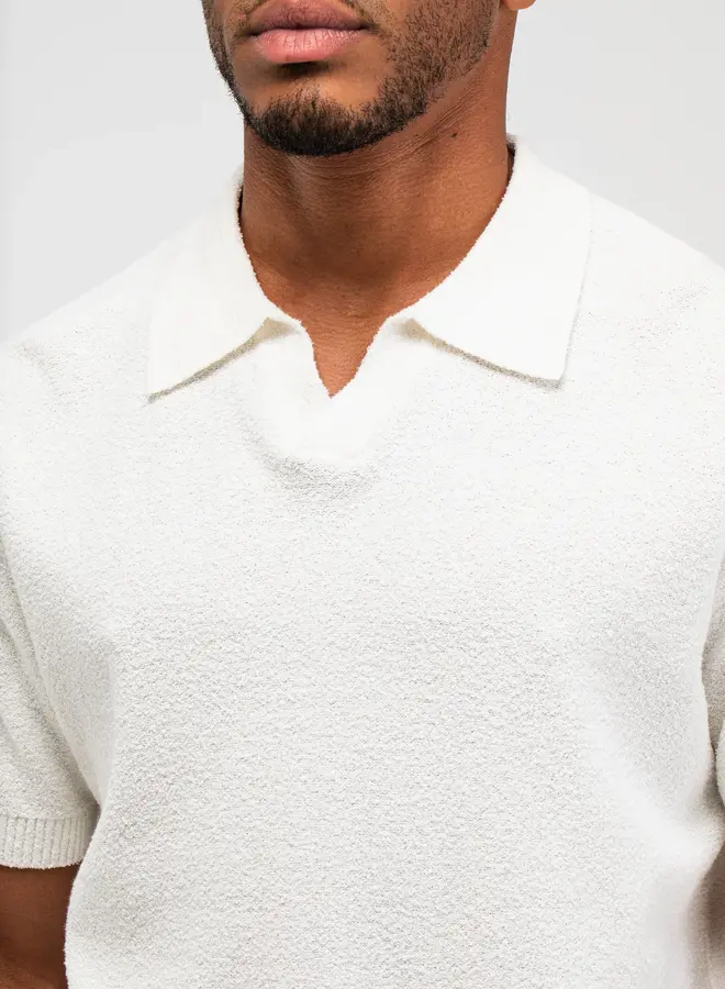 Butcher Of Blue Polo Boucle M2616003 - 112 Titan White