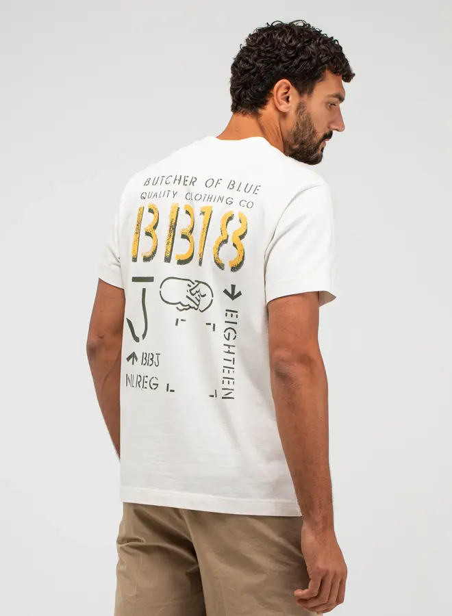 Butcher Of Blue T-Shirt Army Elphin M2613050 - 112 Titan White