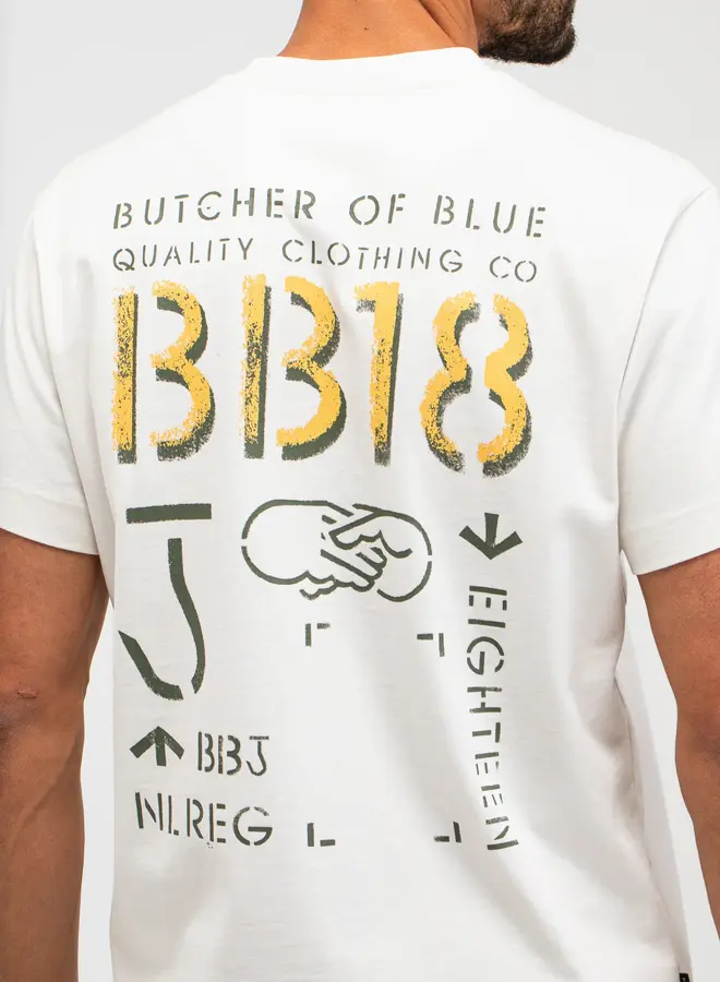 Butcher Of Blue T-Shirt Army Elphin M2613050 - 112 Titan White