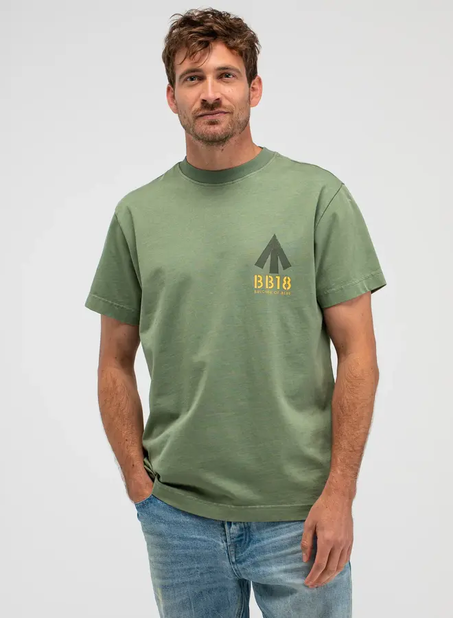 Butcher Of Blue T-Shirt Army Carlow M2613048 - 792 Jade Green