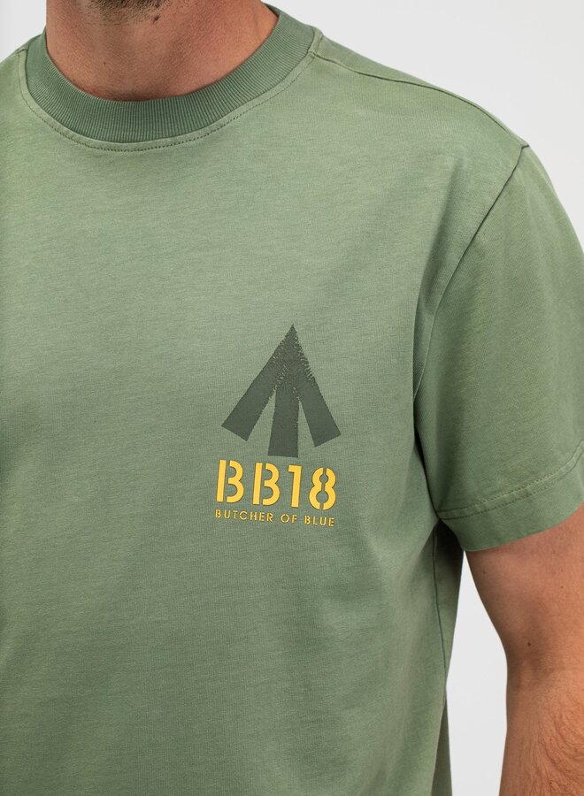 Butcher Of Blue T-Shirt Army Carlow M2613048 - 792 Jade Green