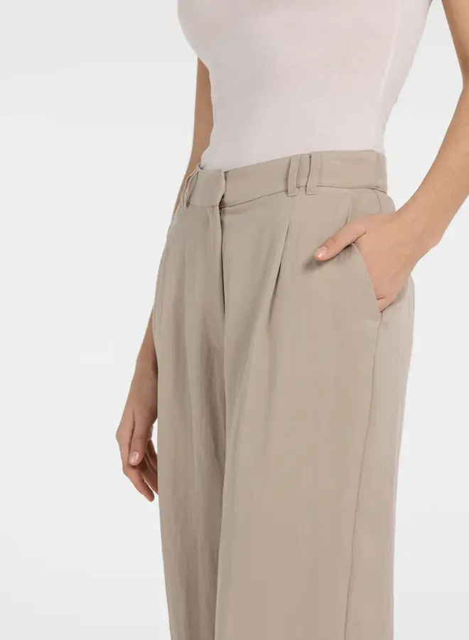 Yaya Wijde Broek 01-301253-604 - 61104 Crockery Brown