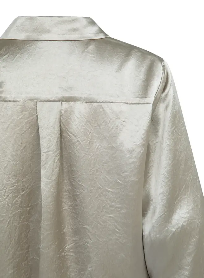 Yaya Satijnen Blouse 01-201212-604 - 61104 Crockery Brown