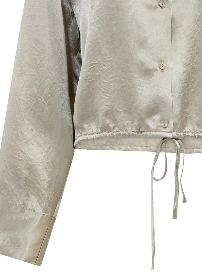 Yaya Satijnen Blouse 01-201212-604 - 61104 Crockery Brown