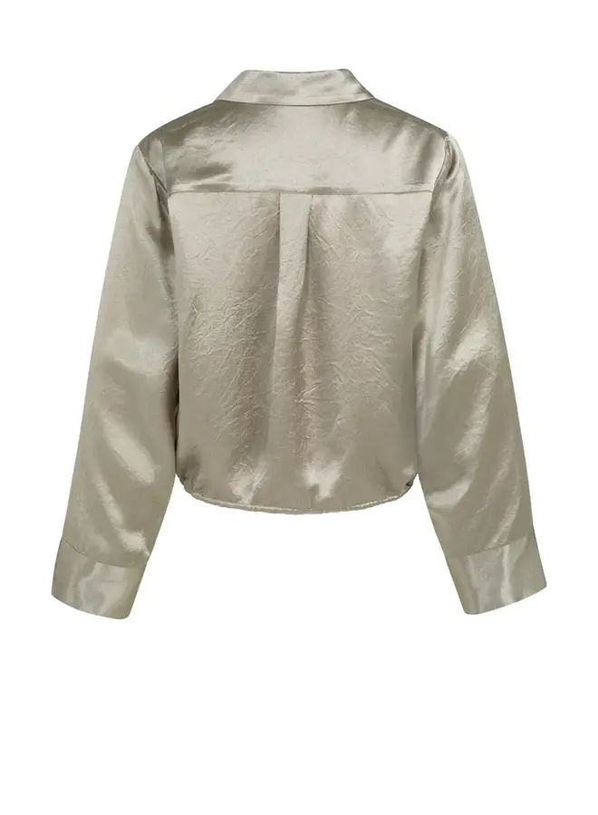 Yaya Satijnen Blouse 01-201212-604 - 61104 Crockery Brown